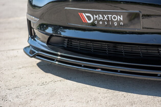 Cup Spoilerlippe Front Ansatz V.2 für Tesla Model 3   Maxton Design