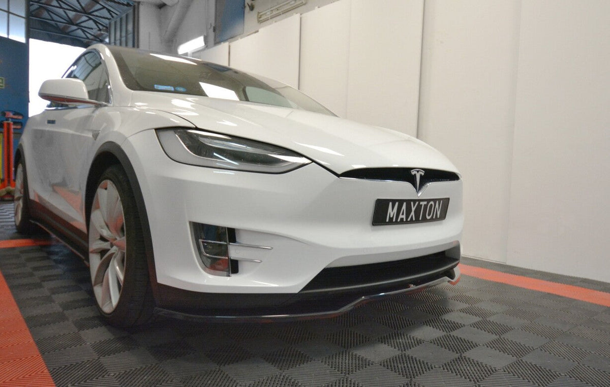 Cup Spoilerlippe Front Ansatz V.2 für TESLA MODEL X   Maxton Design
