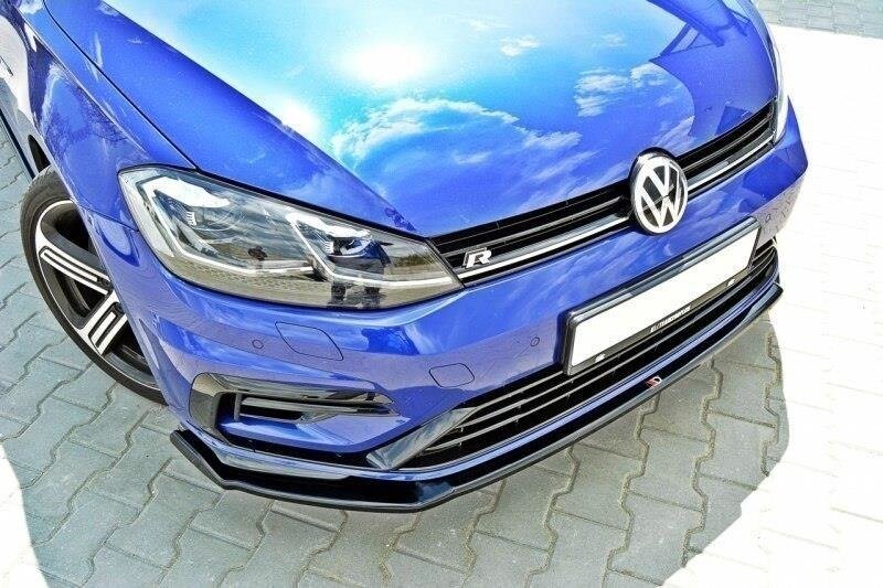 Cup Spoilerlippe Front Ansatz V.2 für VW GOLF 7 R / R-Line Facelift   Maxton Design
