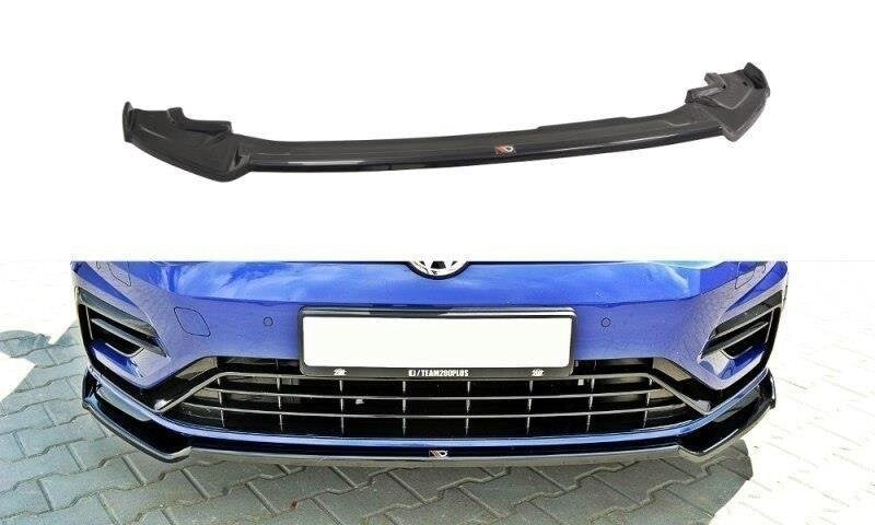 Cup Spoilerlippe Front Ansatz V.2 für VW GOLF 7 R / R-Line Facelift   Maxton Design