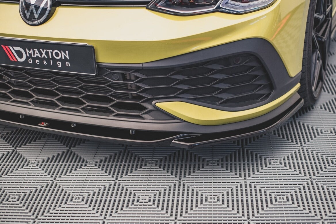 Cup Spoilerlippe Front Ansatz V.2 für VW Golf 8 GTI Clubsport   Maxton Design