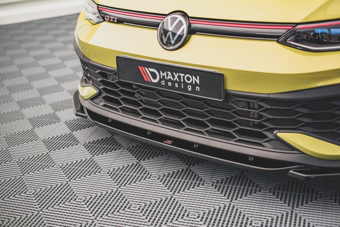 Cup Spoilerlippe Front Ansatz V.2 für VW Golf 8 GTI Clubsport   Maxton Design