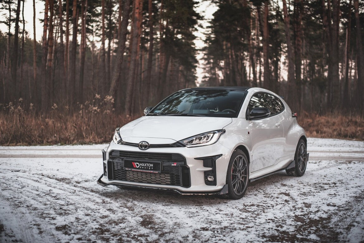 Cup Spoilerlippe Front Ansatz V.3 +Flaps für Toyota GR Yaris   Maxton Design
