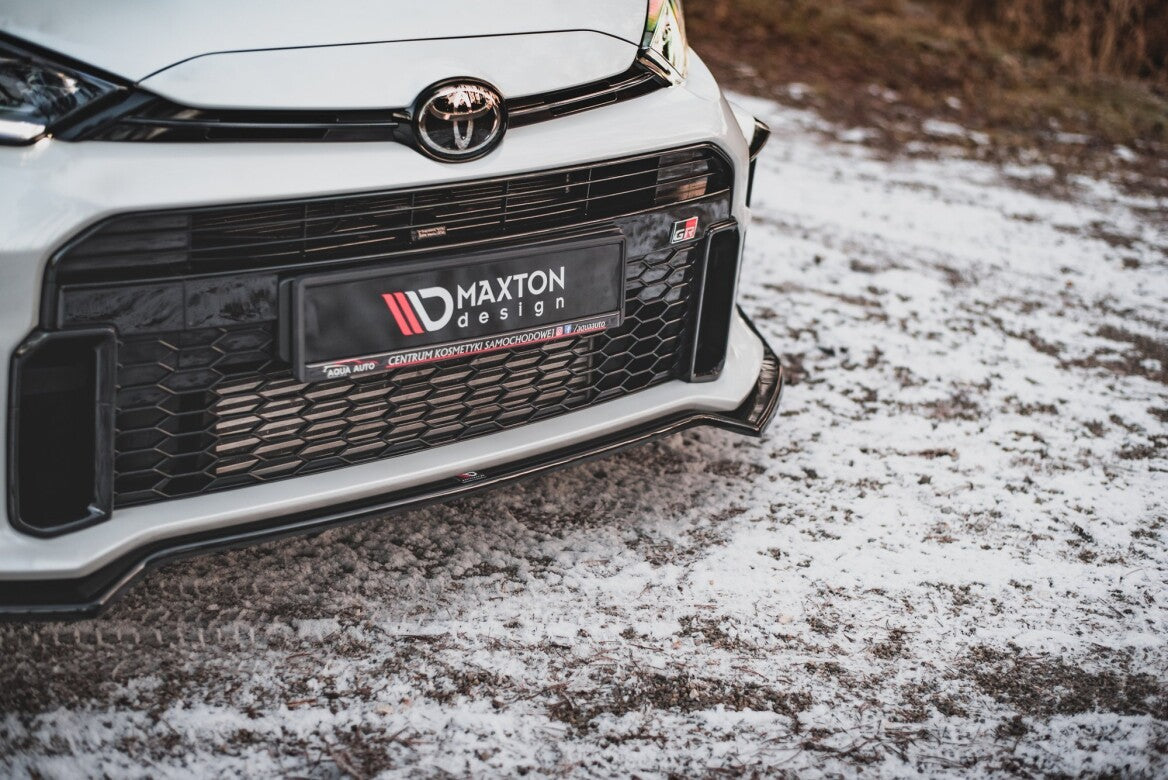 Cup Spoilerlippe Front Ansatz V.3 +Flaps für Toyota GR Yaris   Maxton Design