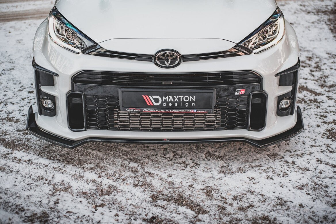 Cup Spoilerlippe Front Ansatz V.3 +Flaps für Toyota GR Yaris   Maxton Design