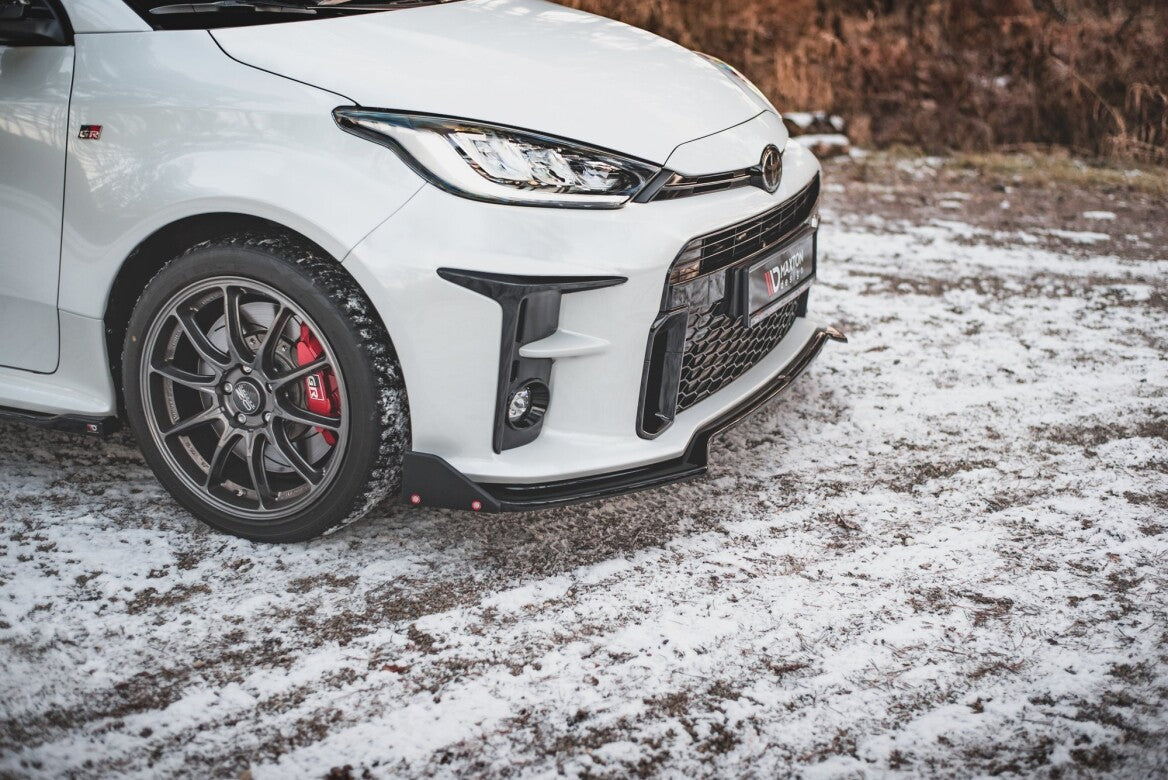 Cup Spoilerlippe Front Ansatz V.3 +Flaps für Toyota GR Yaris   Maxton Design