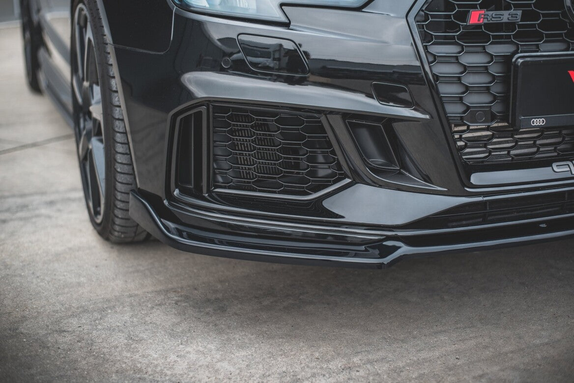 Cup Spoilerlippe Front Ansatz V.3 für Audi RS3 8V Facelift   Maxton Design