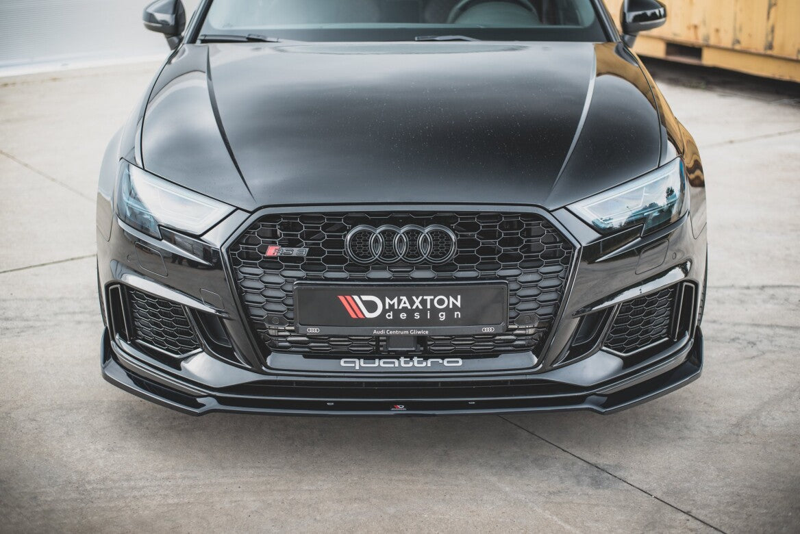 Cup Spoilerlippe Front Ansatz V.3 für Audi RS3 8V Facelift   Maxton Design