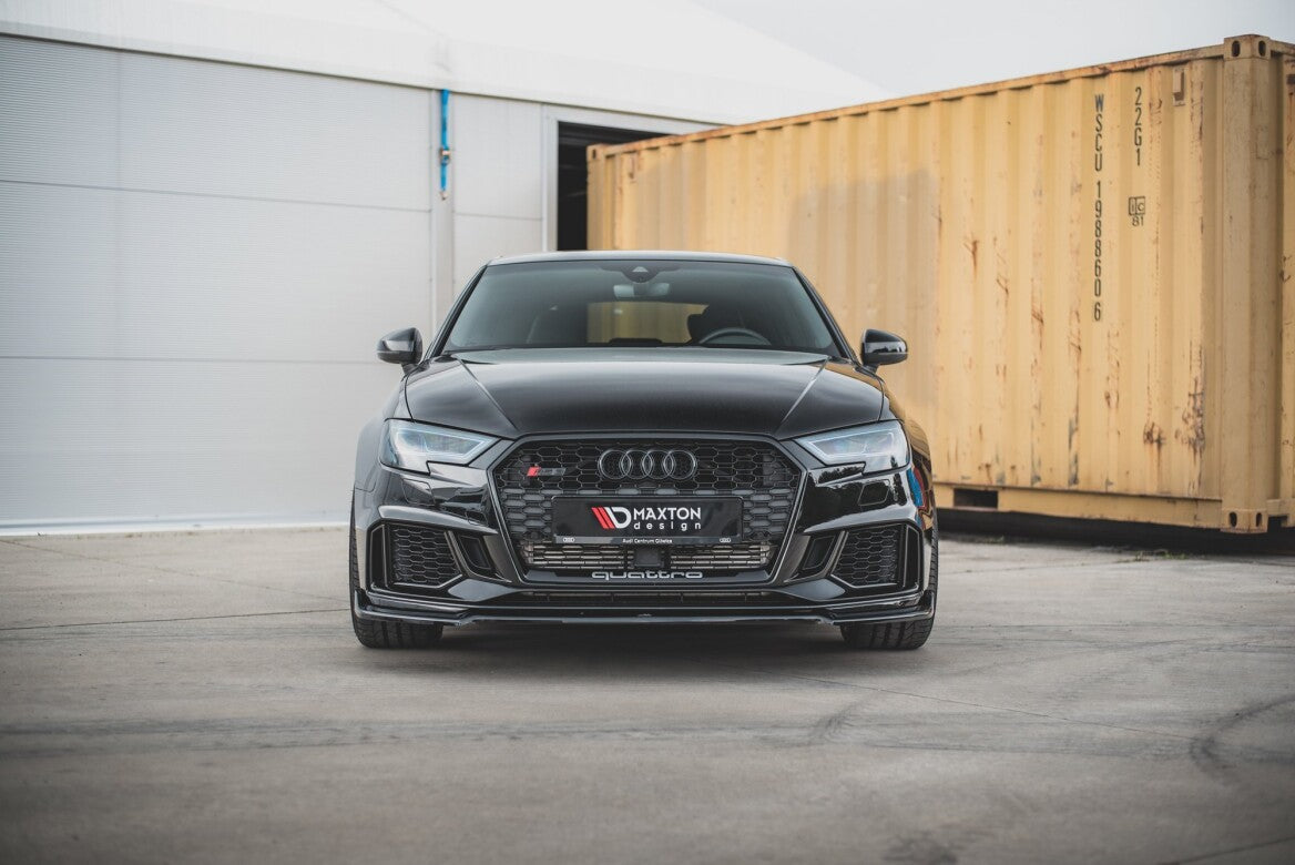 Cup Spoilerlippe Front Ansatz V.3 für Audi RS3 8V Facelift   Maxton Design