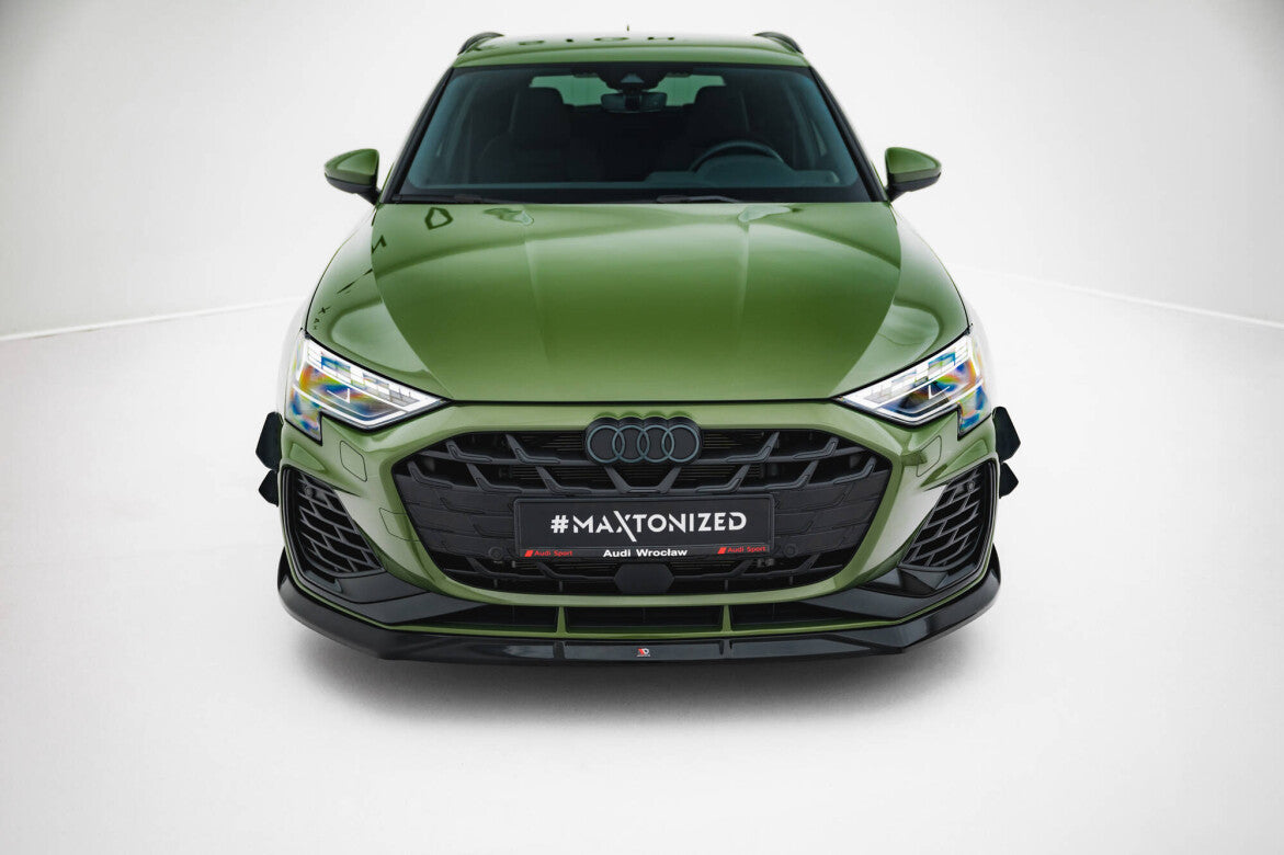Cup Spoilerlippe Front Ansatz V.3 für Audi S3 / A3 S-line 8Y Facelift   Maxton Design