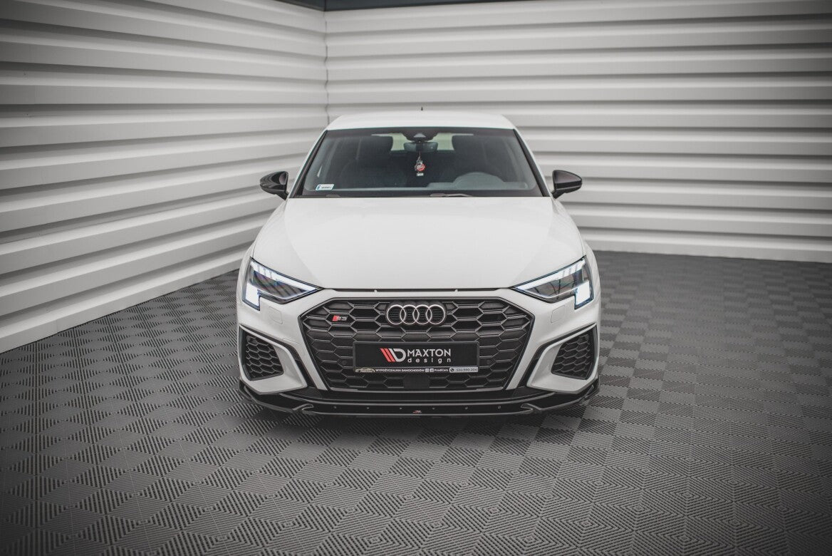 Cup Spoilerlippe Front Ansatz V.3 für Audi S3 / A3 S-Line 8Y   Maxton Design