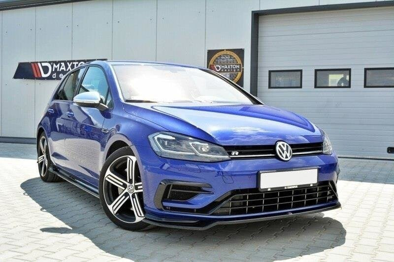 Cup Spoilerlippe Front Ansatz V.3 für VW GOLF 7 R / R-Line Facelift   Maxton Design