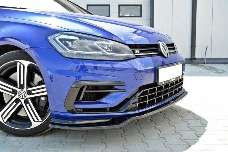 Cup Spoilerlippe Front Ansatz V.3 für VW GOLF 7 R / R-Line Facelift   Maxton Design