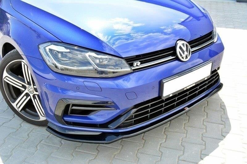 Cup Spoilerlippe Front Ansatz V.3 für VW GOLF 7 R / R-Line Facelift   Maxton Design