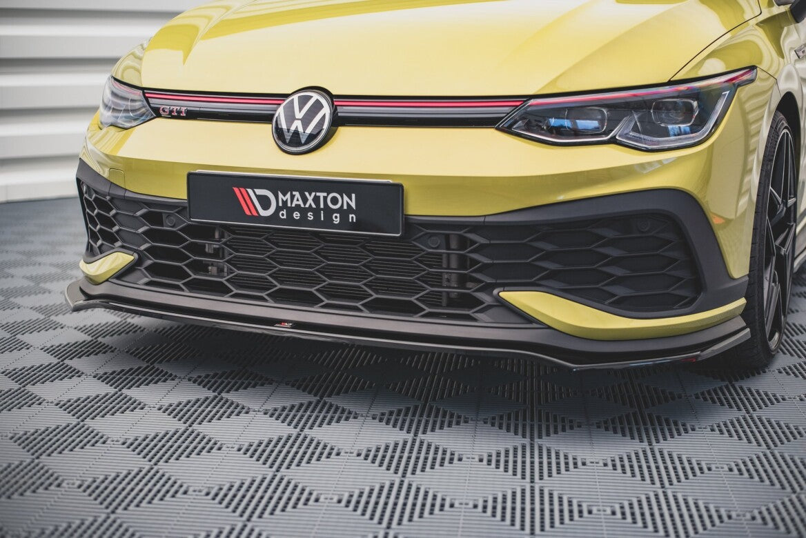 Cup Spoilerlippe Front Ansatz V.3 für VW Golf 8 GTI Clubsport   Maxton Design