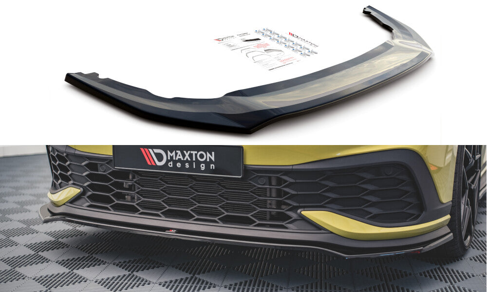 Cup Spoilerlippe Front Ansatz V.3 für VW Golf 8 GTI Clubsport   Maxton Design