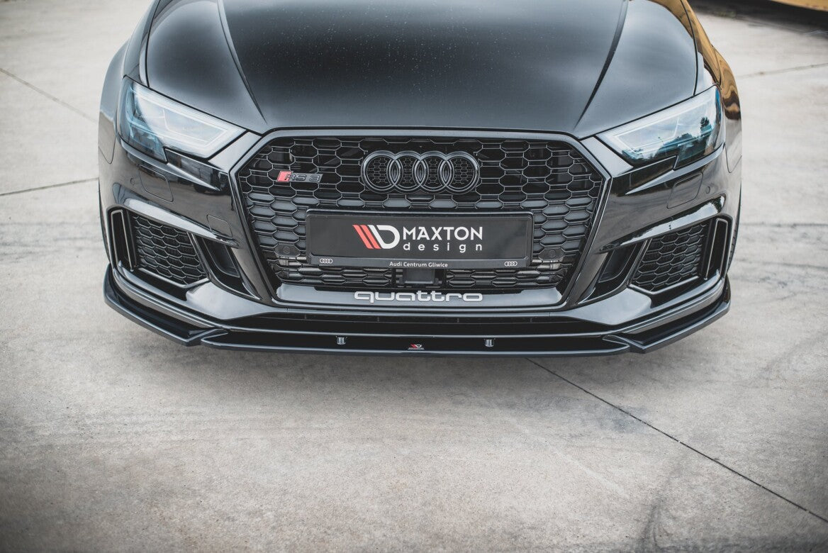 Cup Spoilerlippe Front Ansatz V.4 für Audi RS3 8V Facelift   Maxton Design