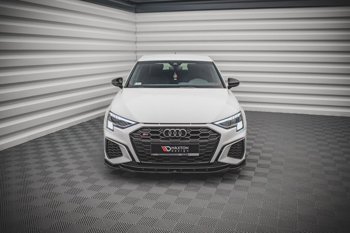 Cup Spoilerlippe Front Ansatz V.4 für Audi S3 / A3 S-Line 8Y   Maxton Design