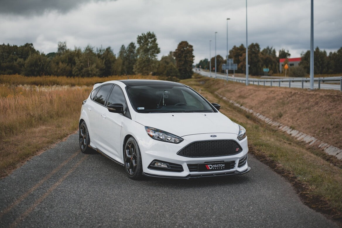 Cup Spoilerlippe Front Ansatz V.4 für Ford Focus ST Mk3 Facelift   Maxton Design