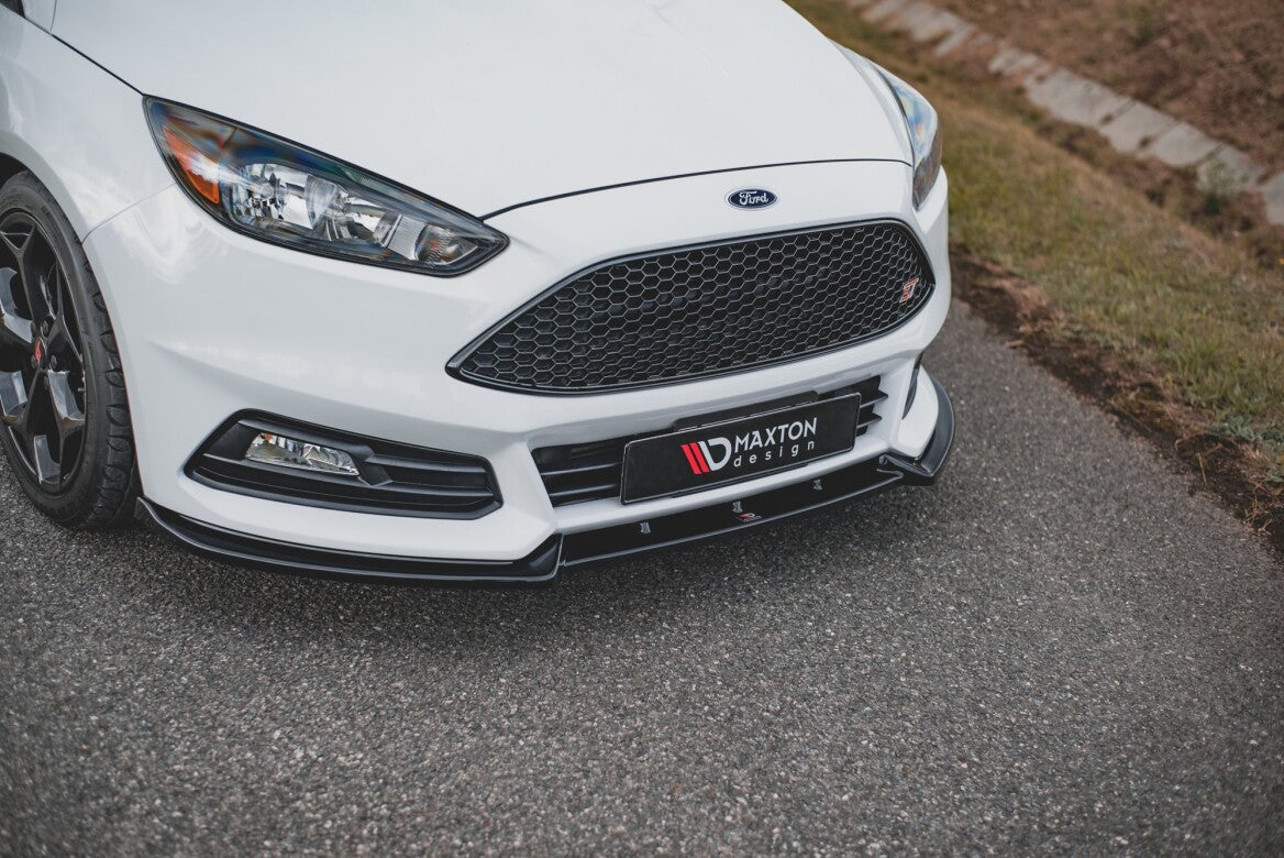 Cup Spoilerlippe Front Ansatz V.4 für Ford Focus ST Mk3 Facelift   Maxton Design