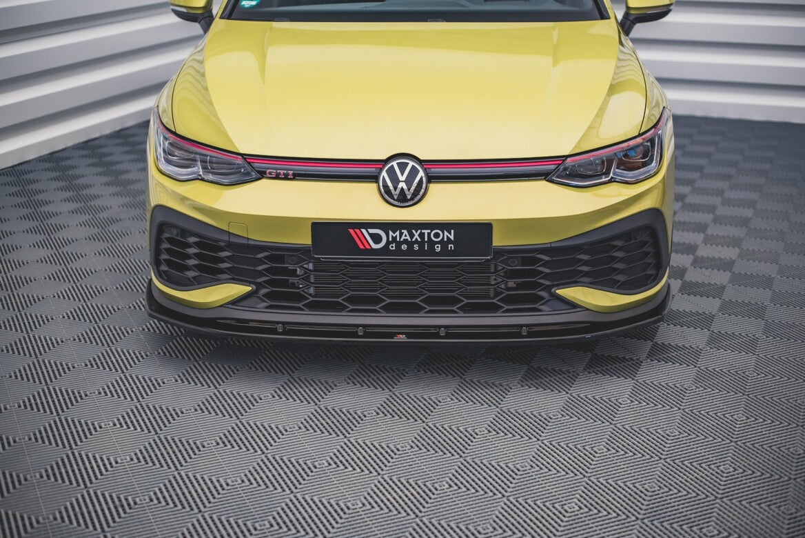 Cup Spoilerlippe Front Ansatz V.4 für VW Golf 8 GTI Clubsport   Maxton Design