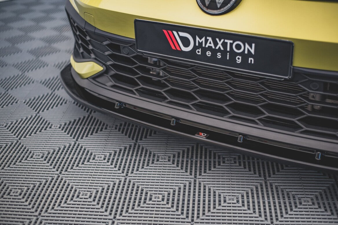 Cup Spoilerlippe Front Ansatz V.4 für VW Golf 8 GTI Clubsport   Maxton Design