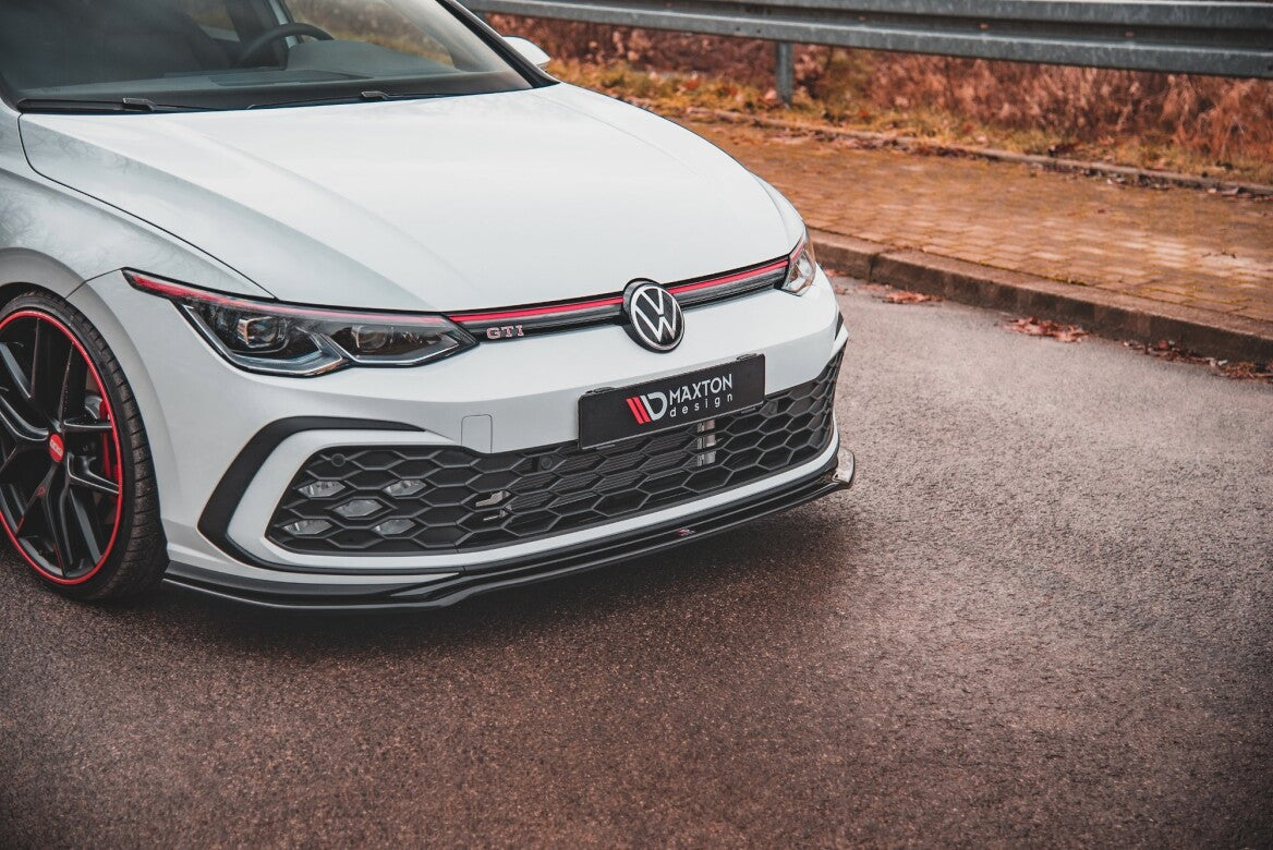 Cup Spoilerlippe Front Ansatz V.4 für VW Golf 8 GTI   Maxton Design