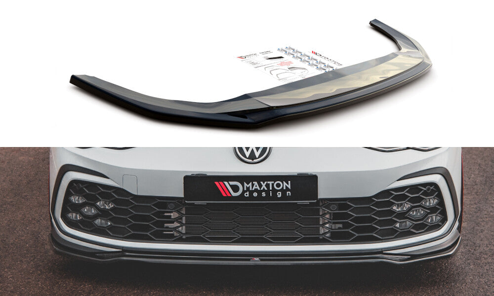 Cup Spoilerlippe Front Ansatz V.4 für VW Golf 8 GTI   Maxton Design