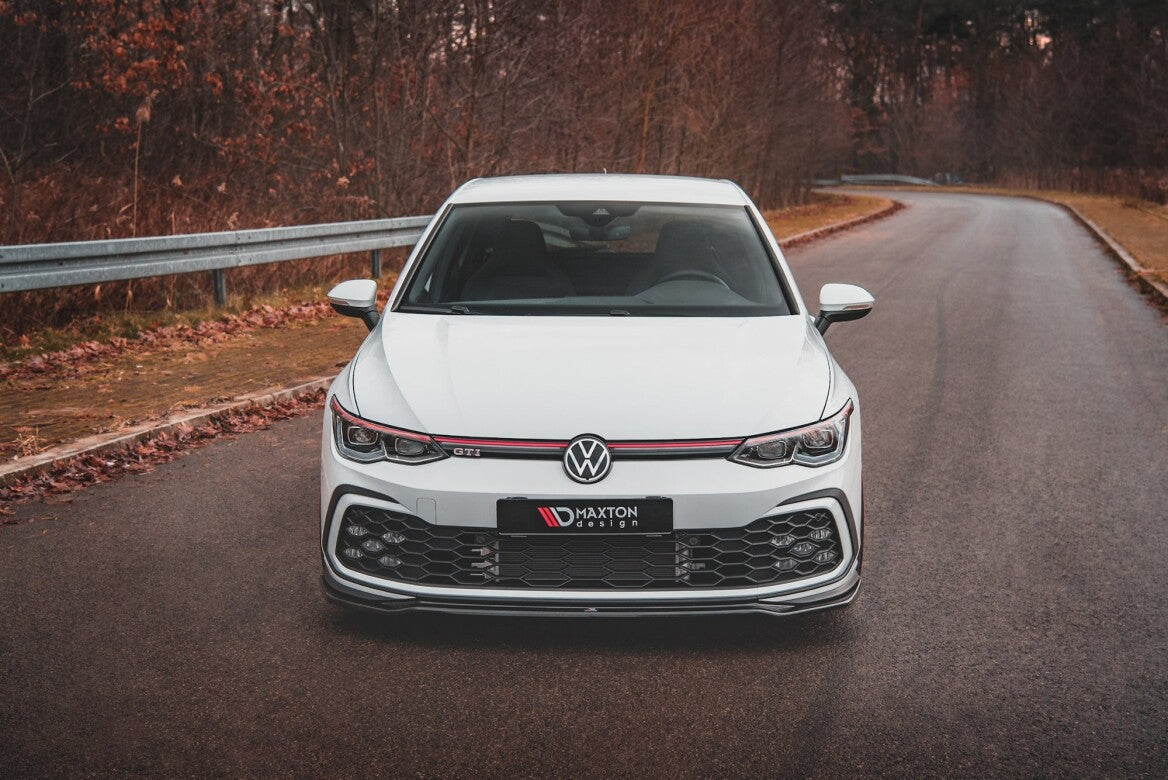 Cup Spoilerlippe Front Ansatz V.4 für VW Golf 8 GTI   Maxton Design
