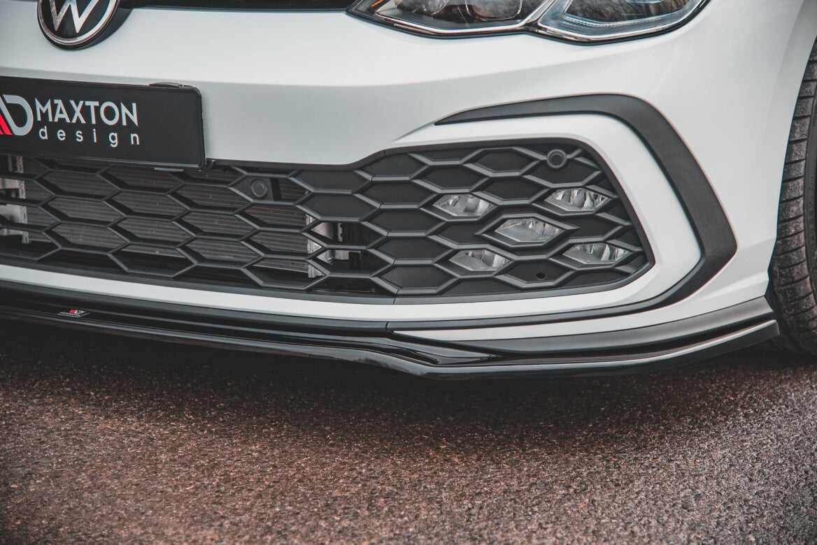 Cup Spoilerlippe Front Ansatz V.4 für VW Golf 8 GTI   Maxton Design