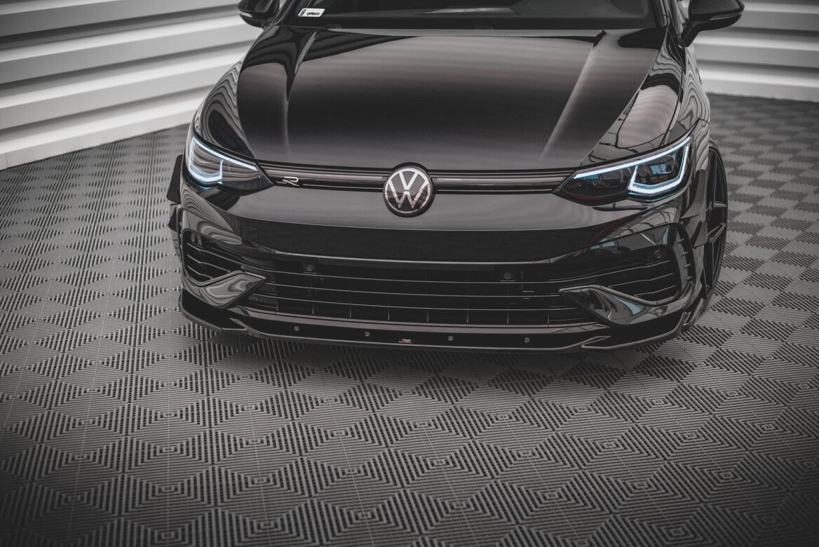 Cup Spoilerlippe Front Ansatz V.4 für VW Golf R Mk8   Maxton Design