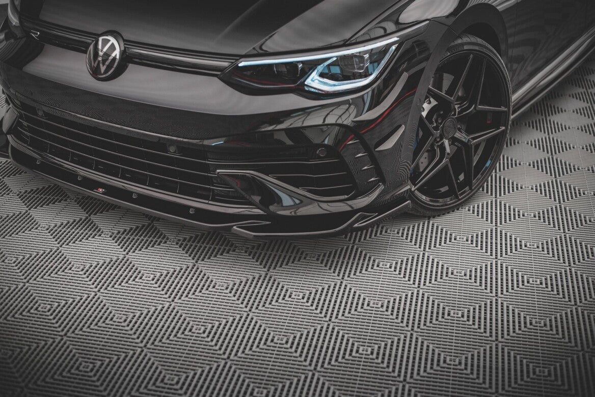 Cup Spoilerlippe Front Ansatz V.4 für VW Golf R Mk8   Maxton Design