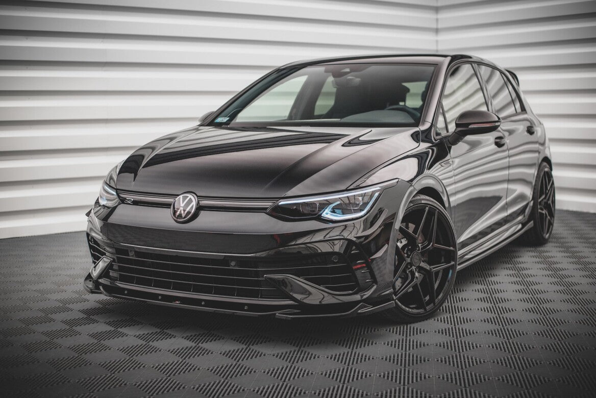 Cup Spoilerlippe Front Ansatz V.4 für VW Golf R Mk8   Maxton Design