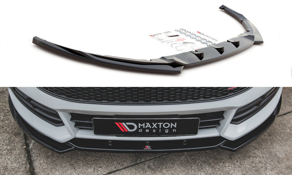 Cup Spoilerlippe Front Ansatz V.5 für Ford Focus ST Mk3 Facelift   Maxton Design
