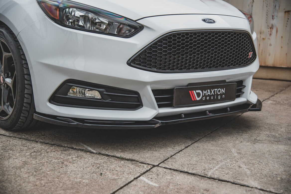 Cup Spoilerlippe Front Ansatz V.5 für Ford Focus ST Mk3 Facelift   Maxton Design