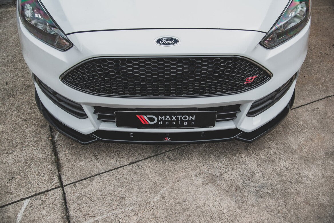 Cup Spoilerlippe Front Ansatz V.5 für Ford Focus ST Mk3 Facelift   Maxton Design