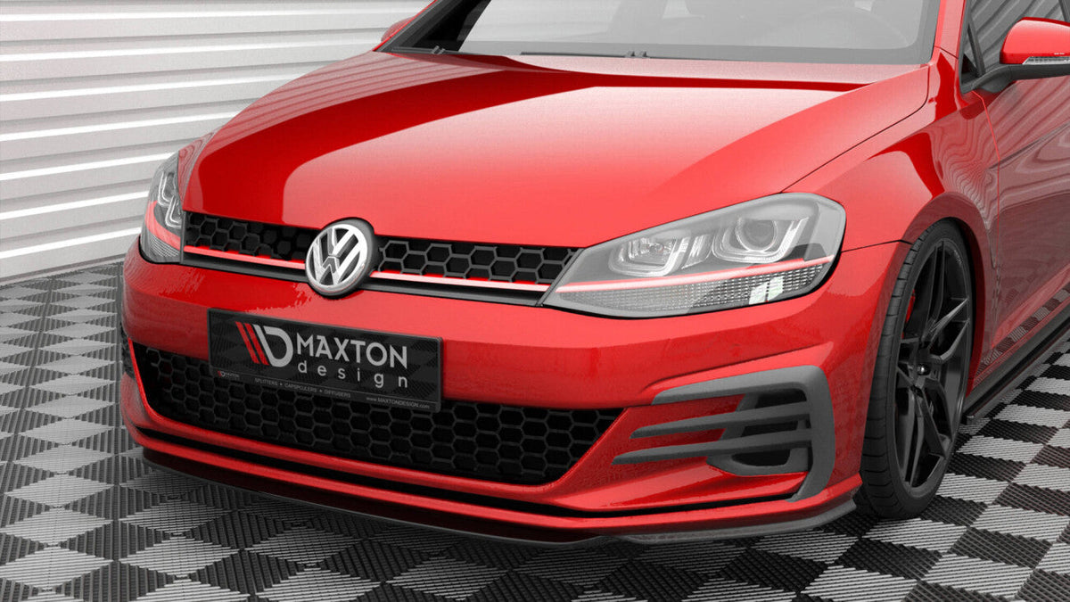 Cup Spoilerlippe Front Ansatz V.5 für Volkswagen Golf GTI Mk7 Facelift   Maxton Design
