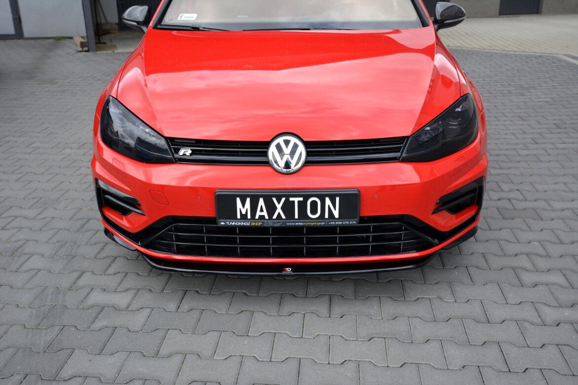 Cup Spoilerlippe Front Ansatz V.5 für VW GOLF 7 R / R-Line FACELIFT   Maxton Design