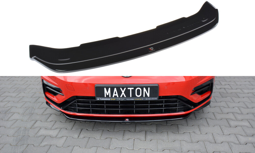 Cup Spoilerlippe Front Ansatz V.5 für VW GOLF 7 R / R-Line FACELIFT   Maxton Design