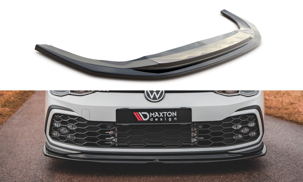 Cup Spoilerlippe Front Ansatz V.5 für VW Golf 8 GTI   Maxton Design