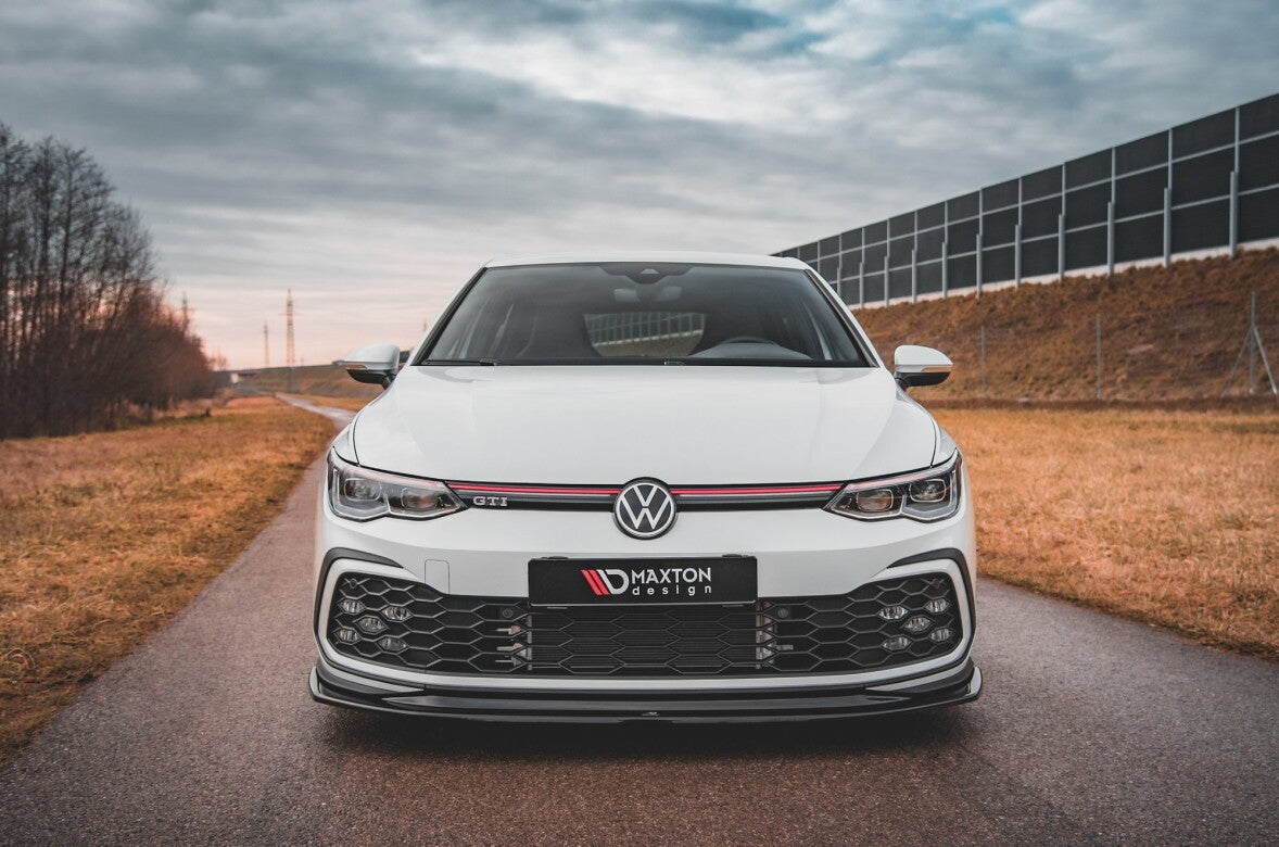 Cup Spoilerlippe Front Ansatz V.5 für VW Golf 8 GTI   Maxton Design
