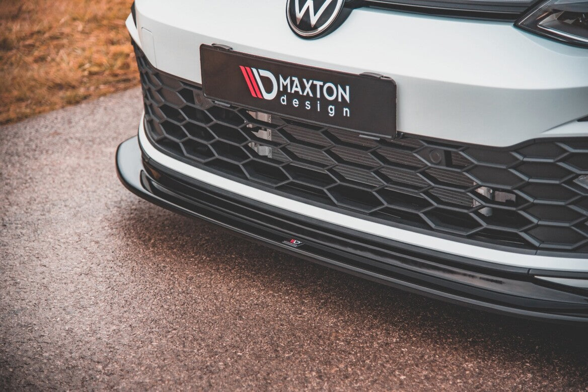 Cup Spoilerlippe Front Ansatz V.5 für VW Golf 8 GTI   Maxton Design