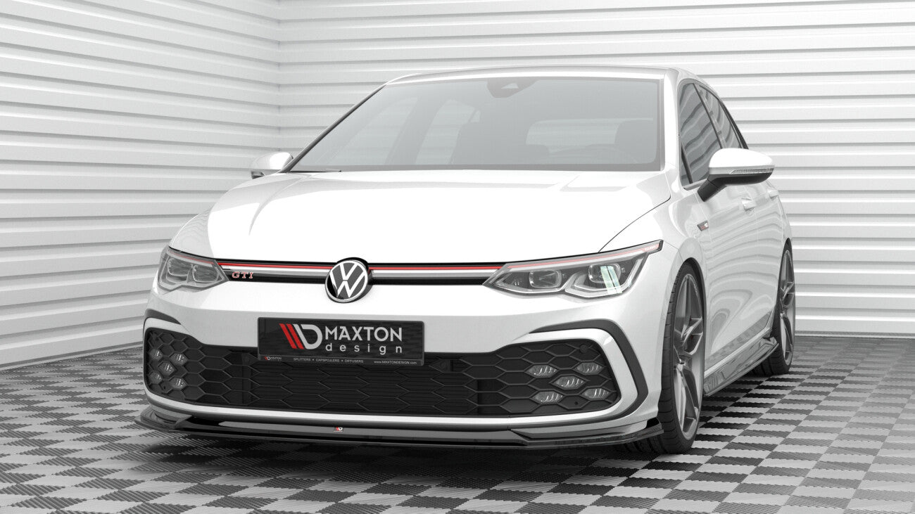 Cup Spoilerlippe Front Ansatz V.6 für Volkswagen Golf GTI Mk8   Maxton Design