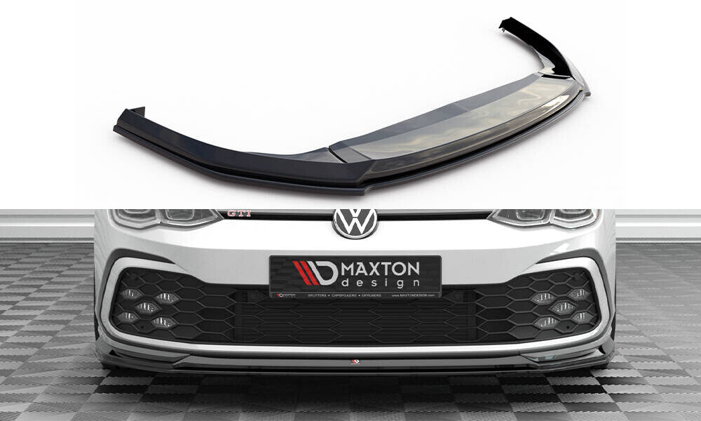 Cup Spoilerlippe Front Ansatz V.6 für Volkswagen Golf GTI Mk8   Maxton Design