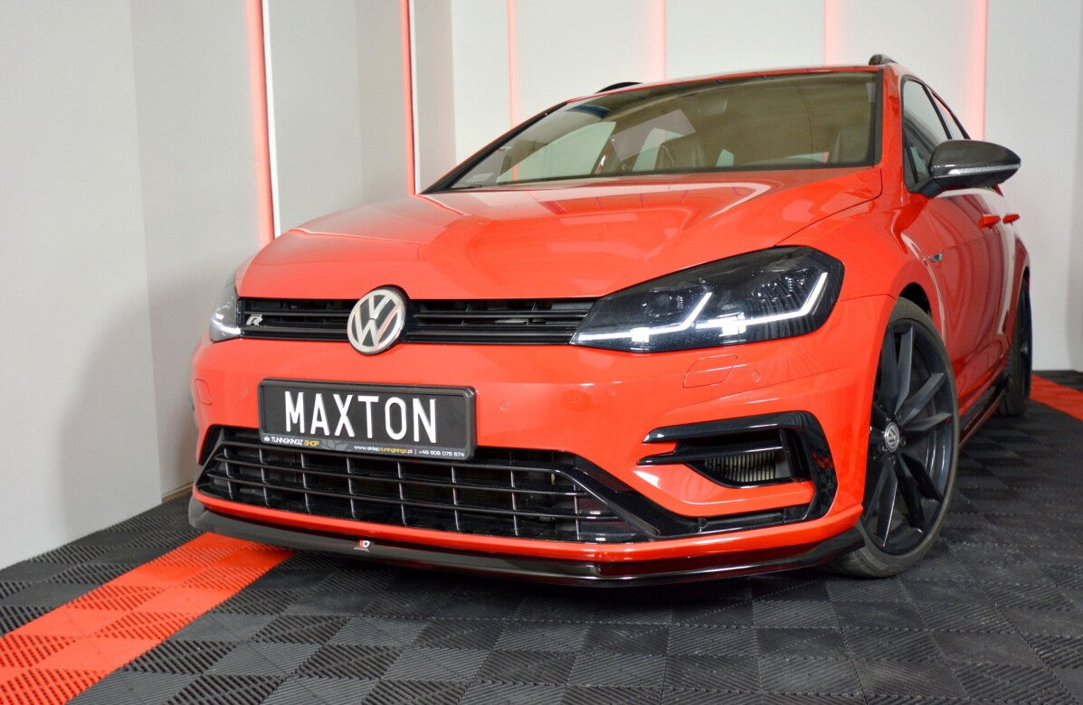 Cup Spoilerlippe Front Ansatz V.6 für VW GOLF 7 R / R-Line FACELIFT   Maxton Design