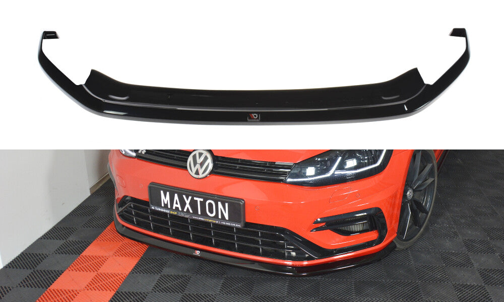 Cup Spoilerlippe Front Ansatz V.6 für VW GOLF 7 R / R-Line FACELIFT   Maxton Design