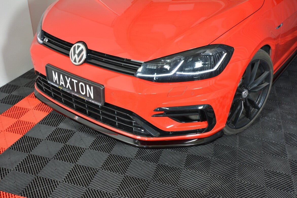 Cup Spoilerlippe Front Ansatz V.6 für VW GOLF 7 R / R-Line FACELIFT   Maxton Design