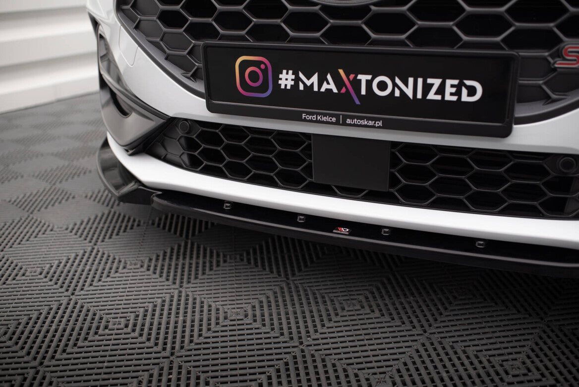 Cup Spoilerlippe Front Ansatz V.7 für Ford Focus ST / ST-Line Mk4   Maxton Design