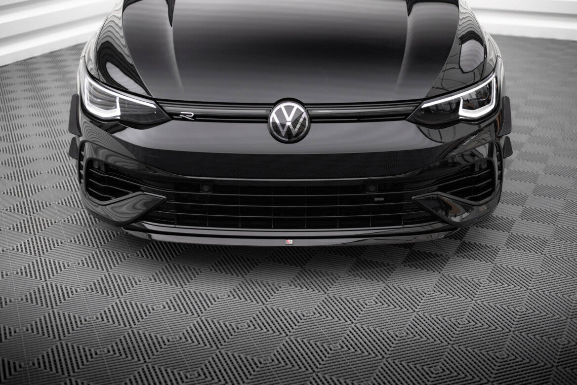 Cup Spoilerlippe Front Ansatz V.7 für Volkswagen Golf R Mk8   Maxton Design