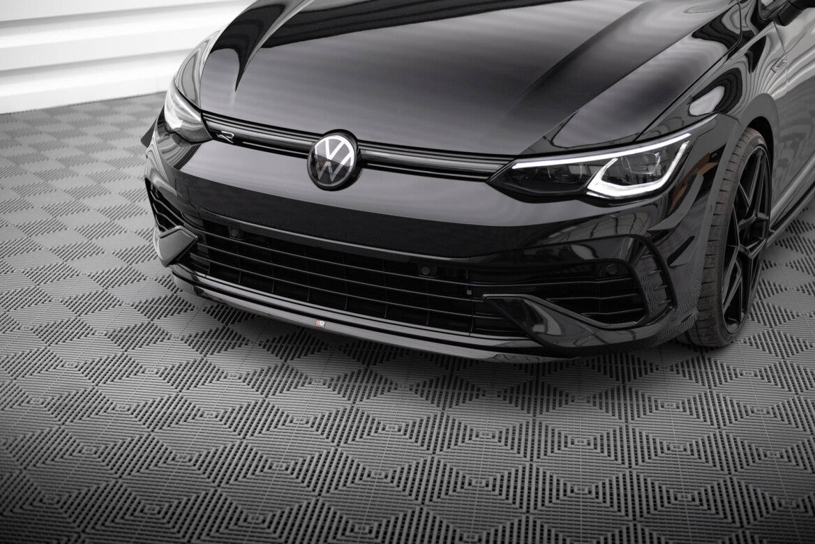 Cup Spoilerlippe Front Ansatz V.7 für Volkswagen Golf R Mk8   Maxton Design